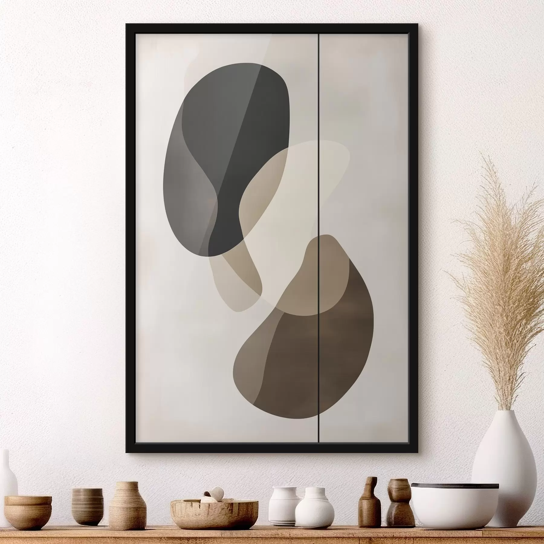 Fototapetes Peldošas abstrakcijas formas f45994