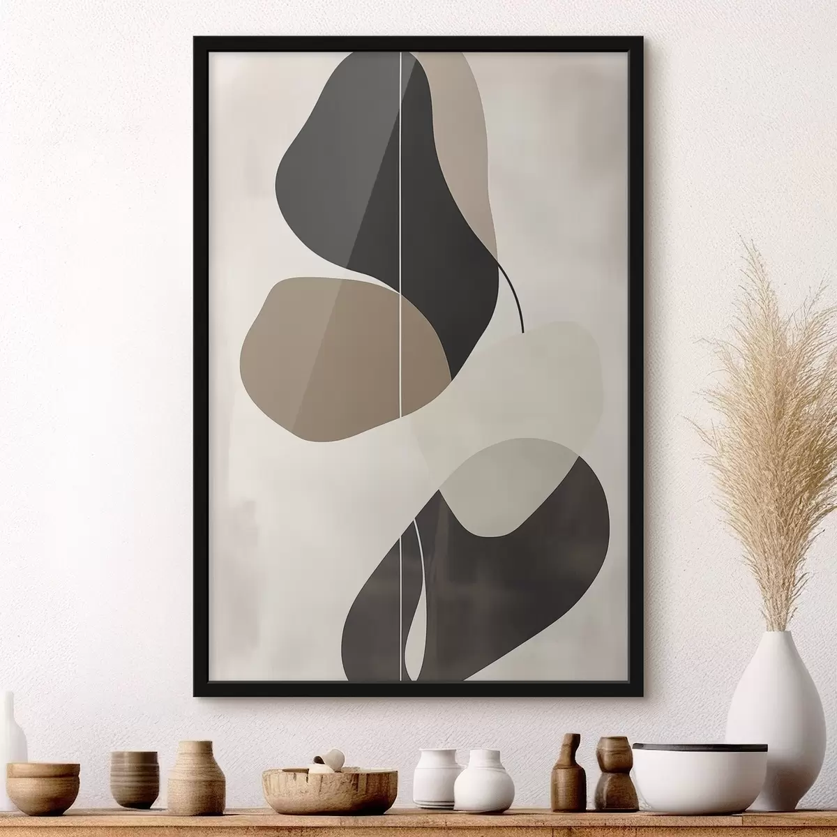 Plakāts Peldošas abstrakcijas formas f45995