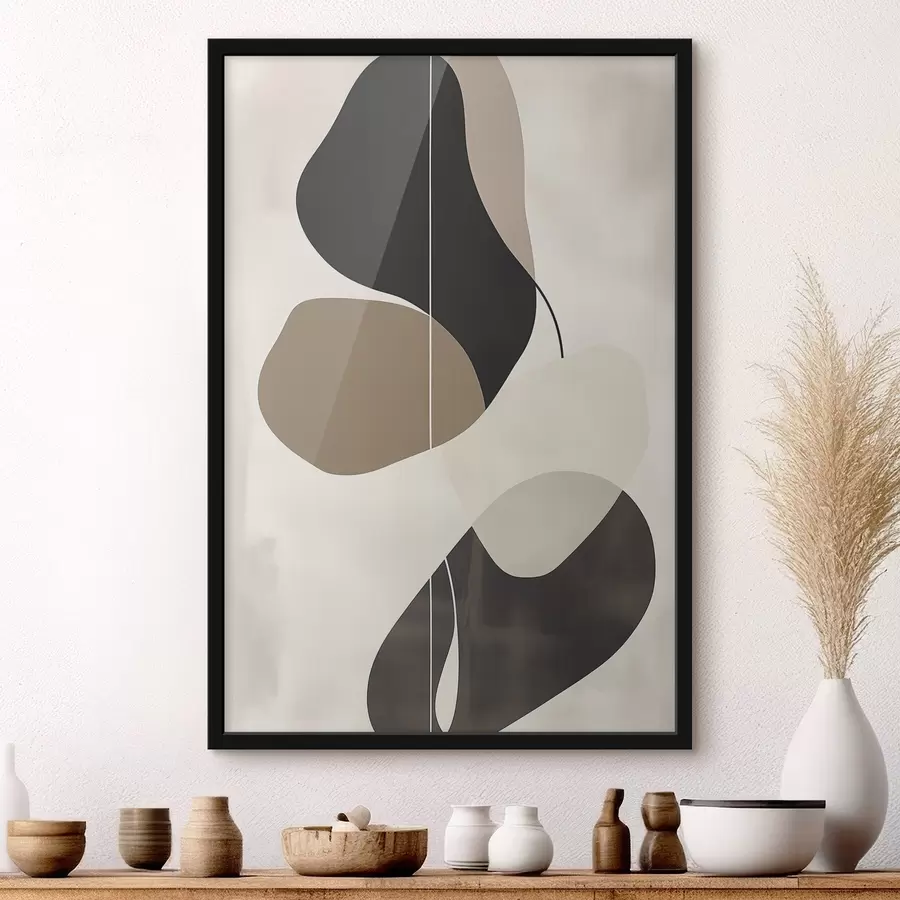 Fototapetes Peldošas abstrakcijas formas f45995