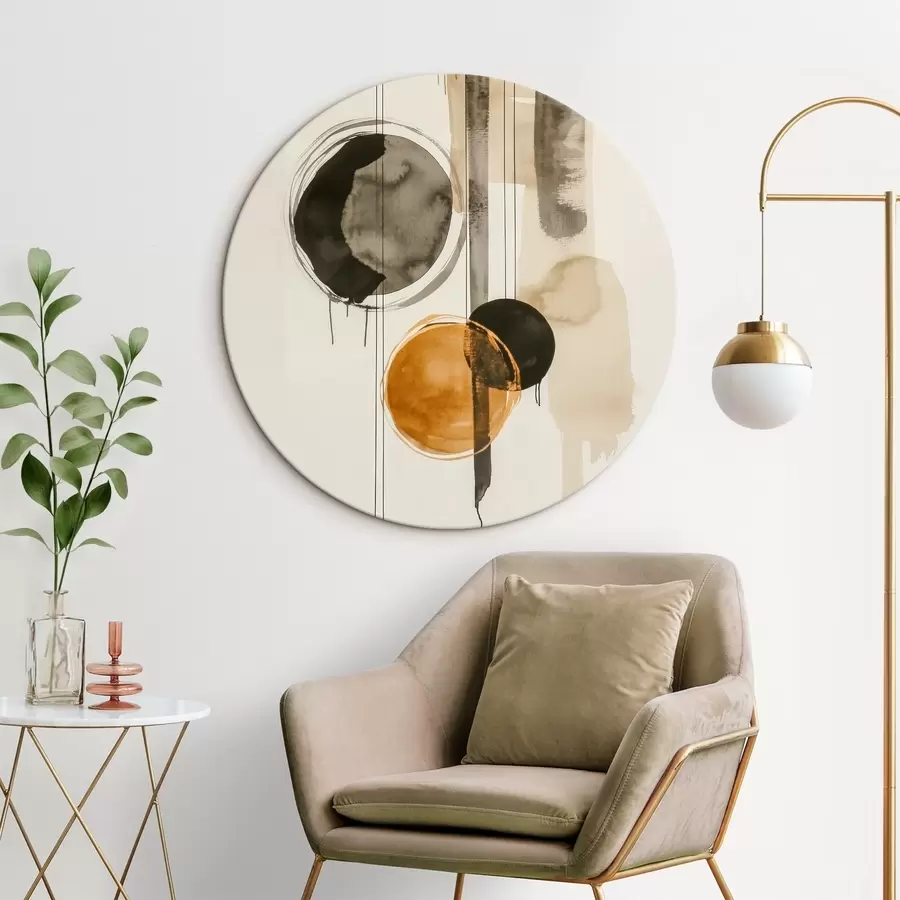 Glezna Abstraktie apļi r45780