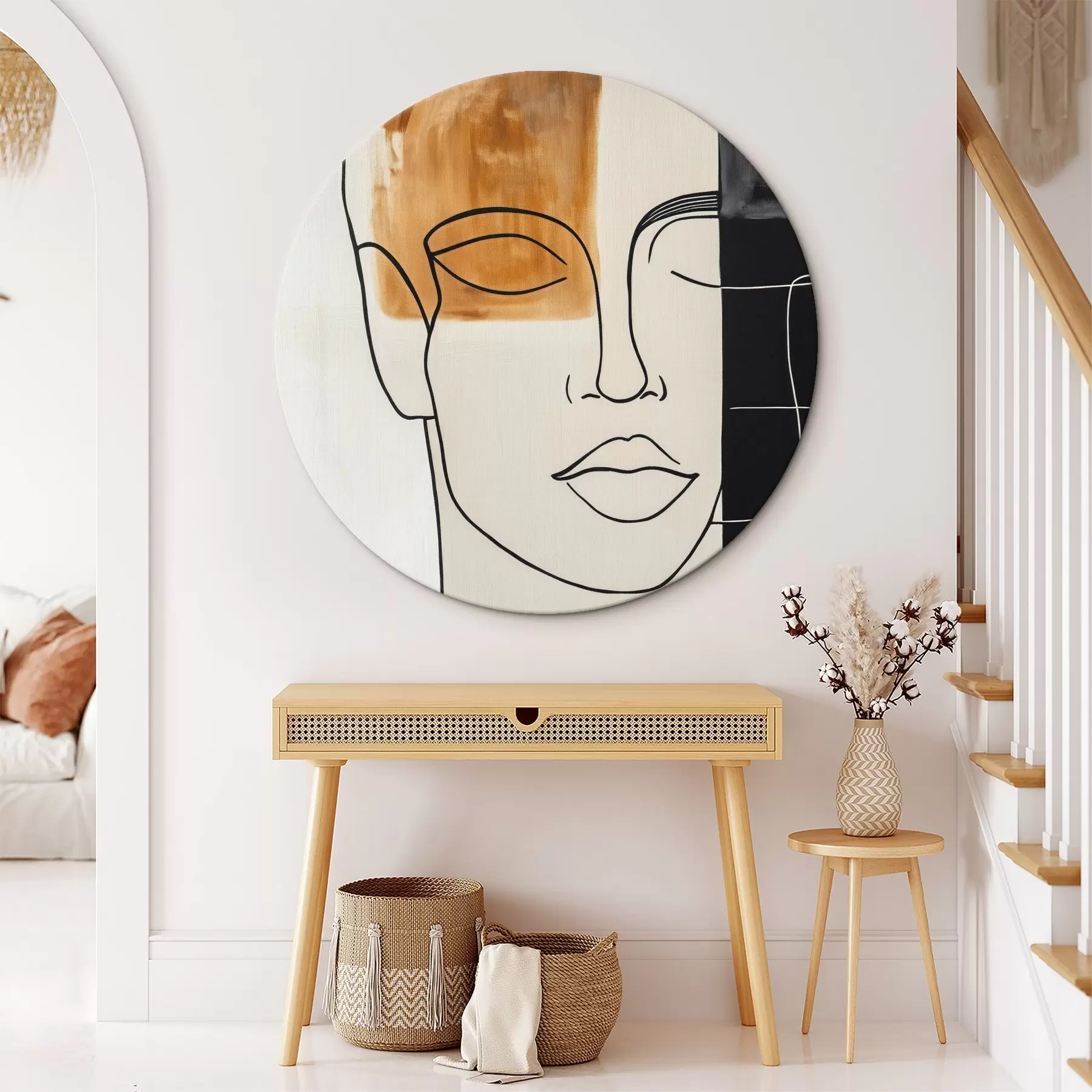 Glezna Minimālistisks abstrakts portrets r45986