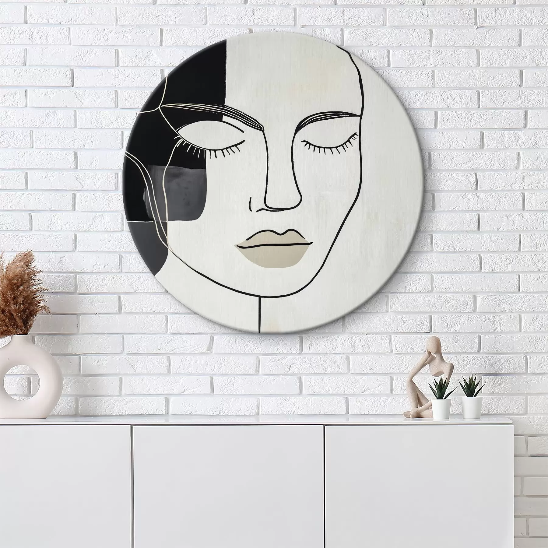 Glezna Minimālistisks abstrakts portrets r45987