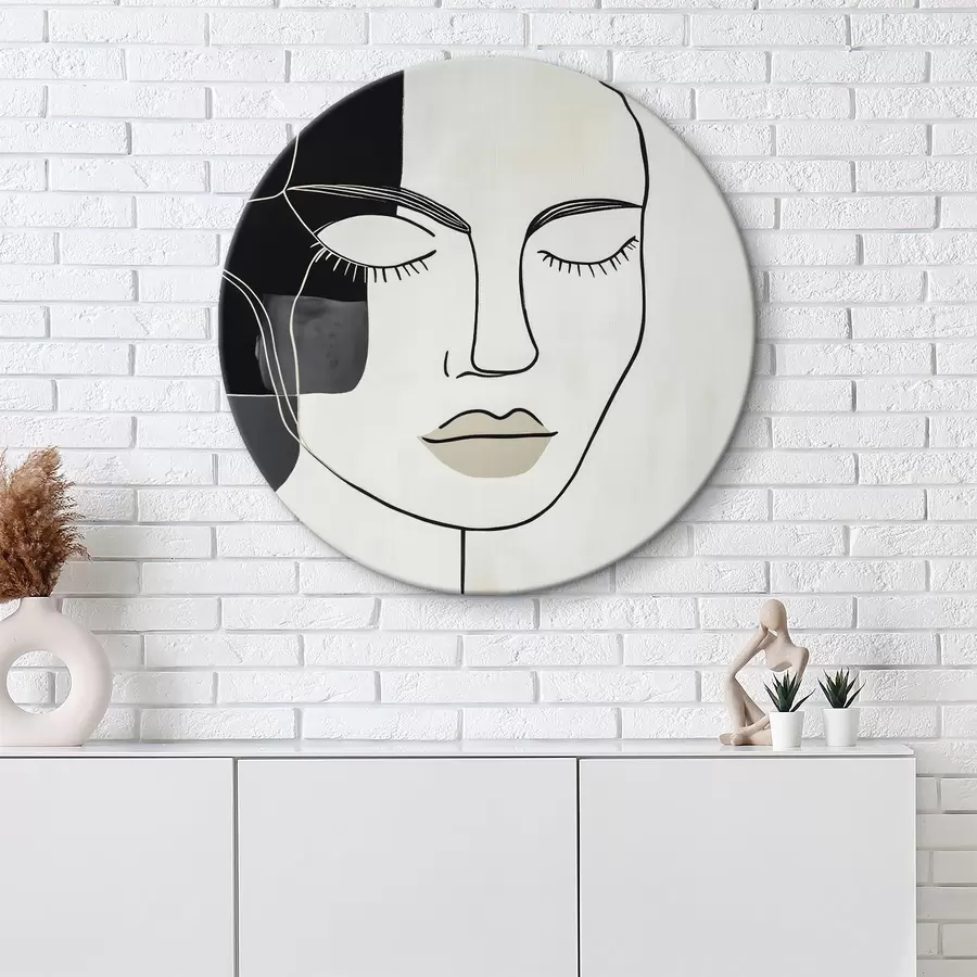 Glezna Minimālistisks abstrakts portrets r45987