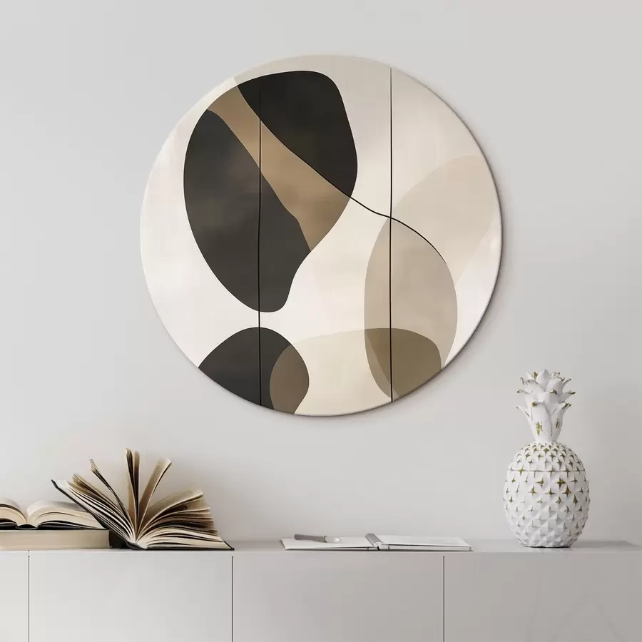 Glezna Peldošas abstrakcijas formas r45991