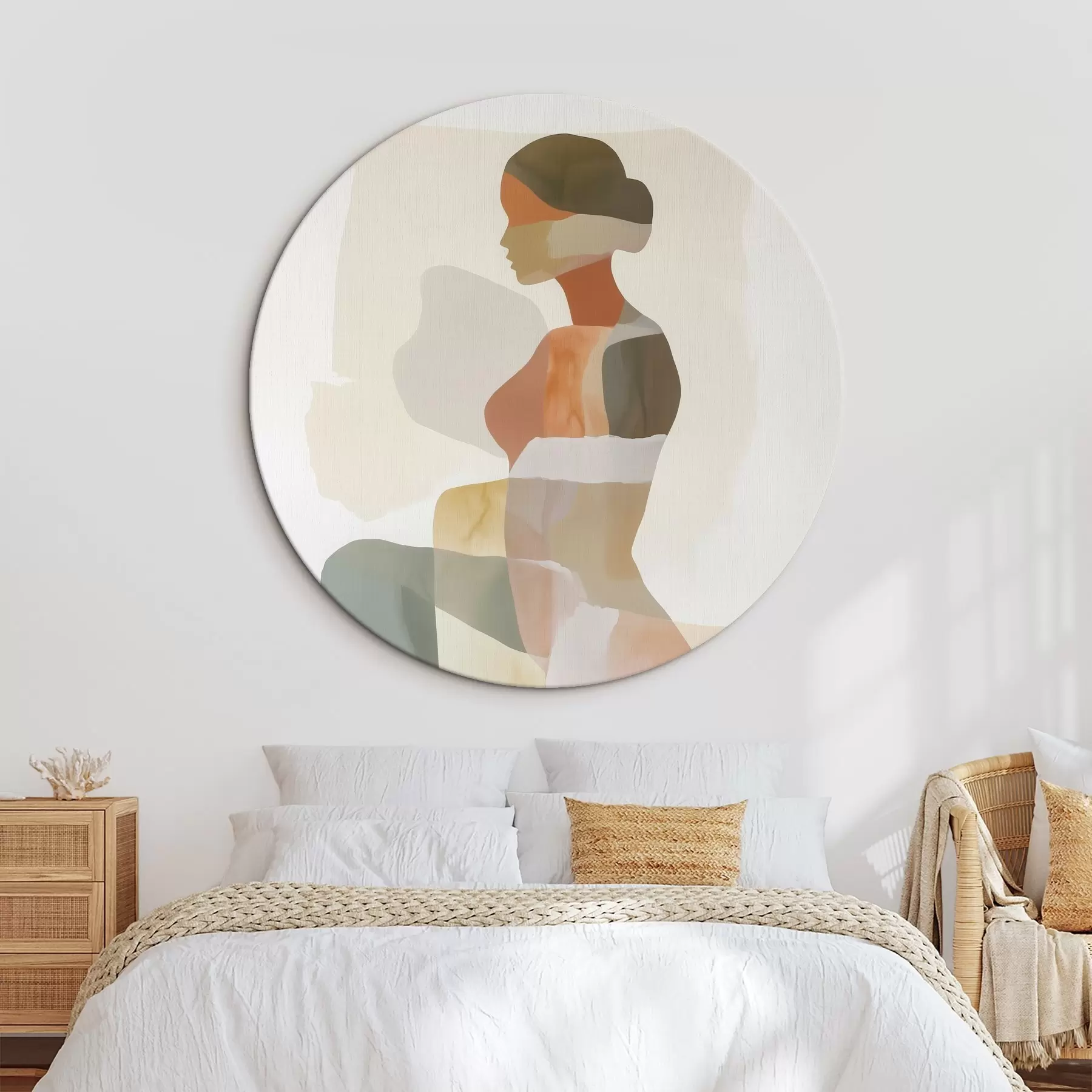 Glezna Abstrakta sievietes silueta r45992