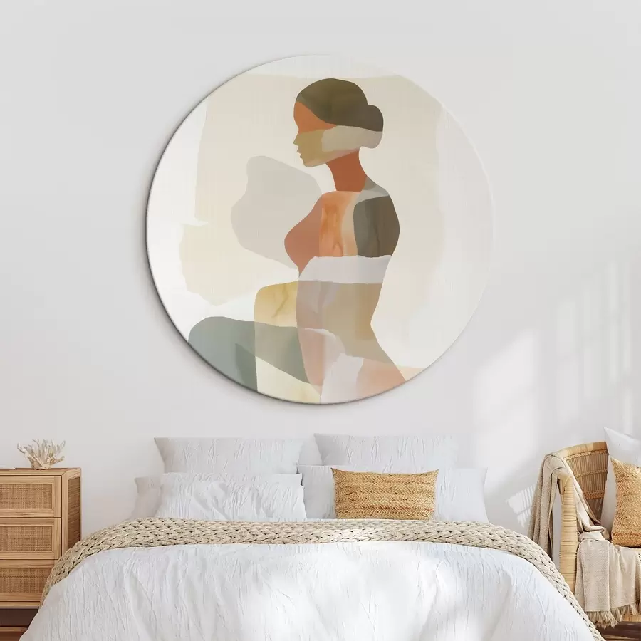 Glezna Abstrakta sievietes silueta r45992