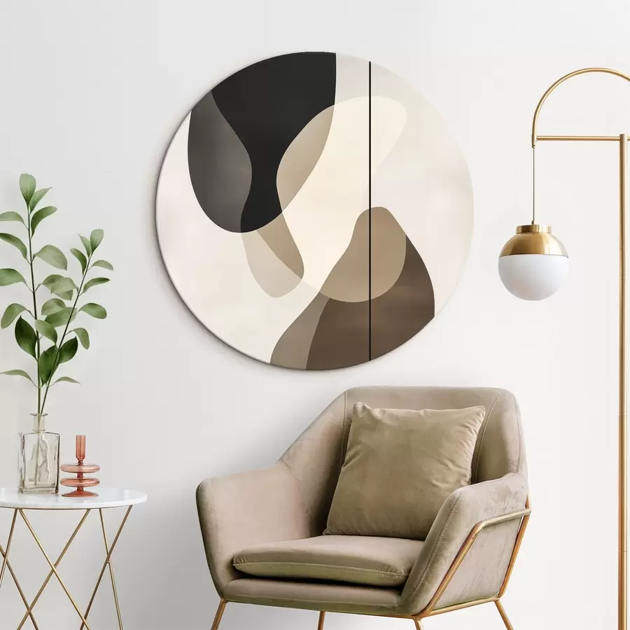 Glezna Peldošas abstrakcijas formas r45994