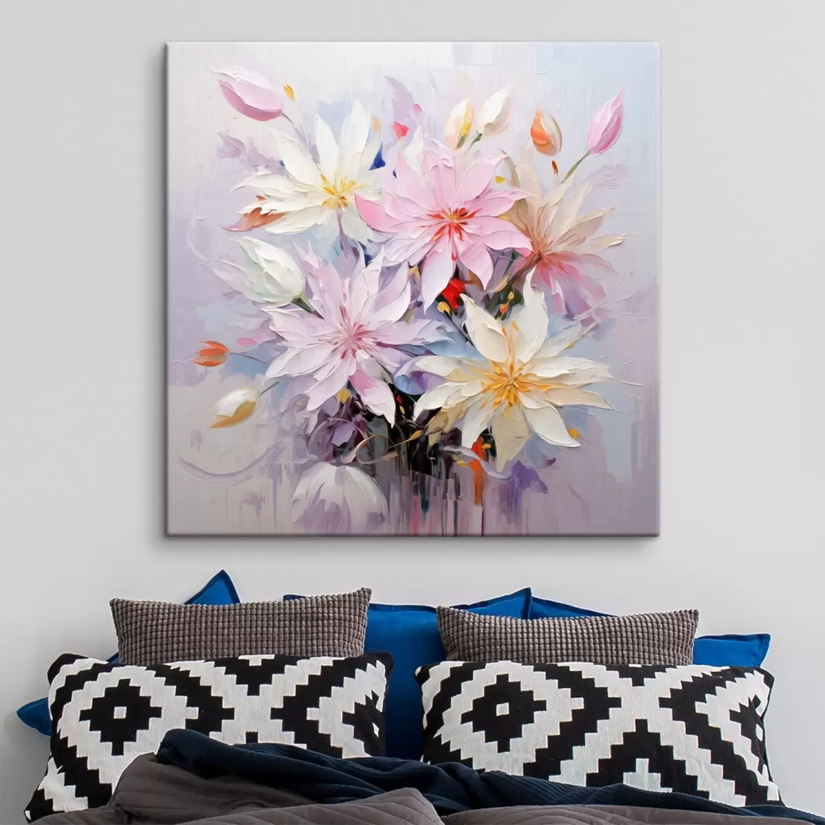 Glezna Ziedu pušķis eļļas gleznas stilā s45738