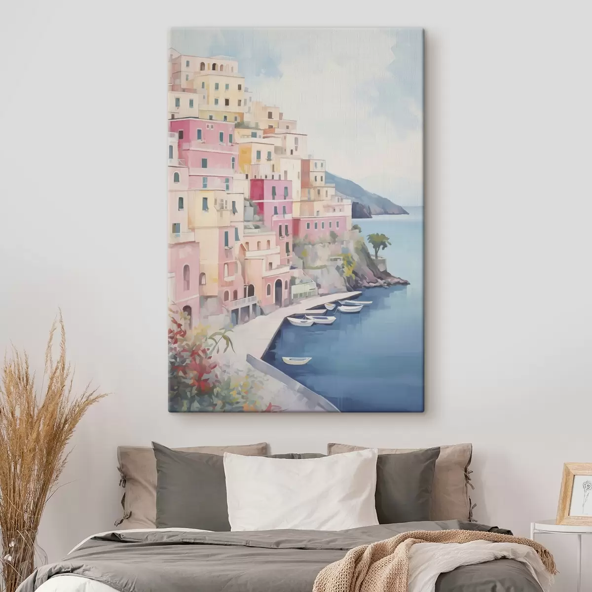 Glezna Mājas pie jūras līča s46066