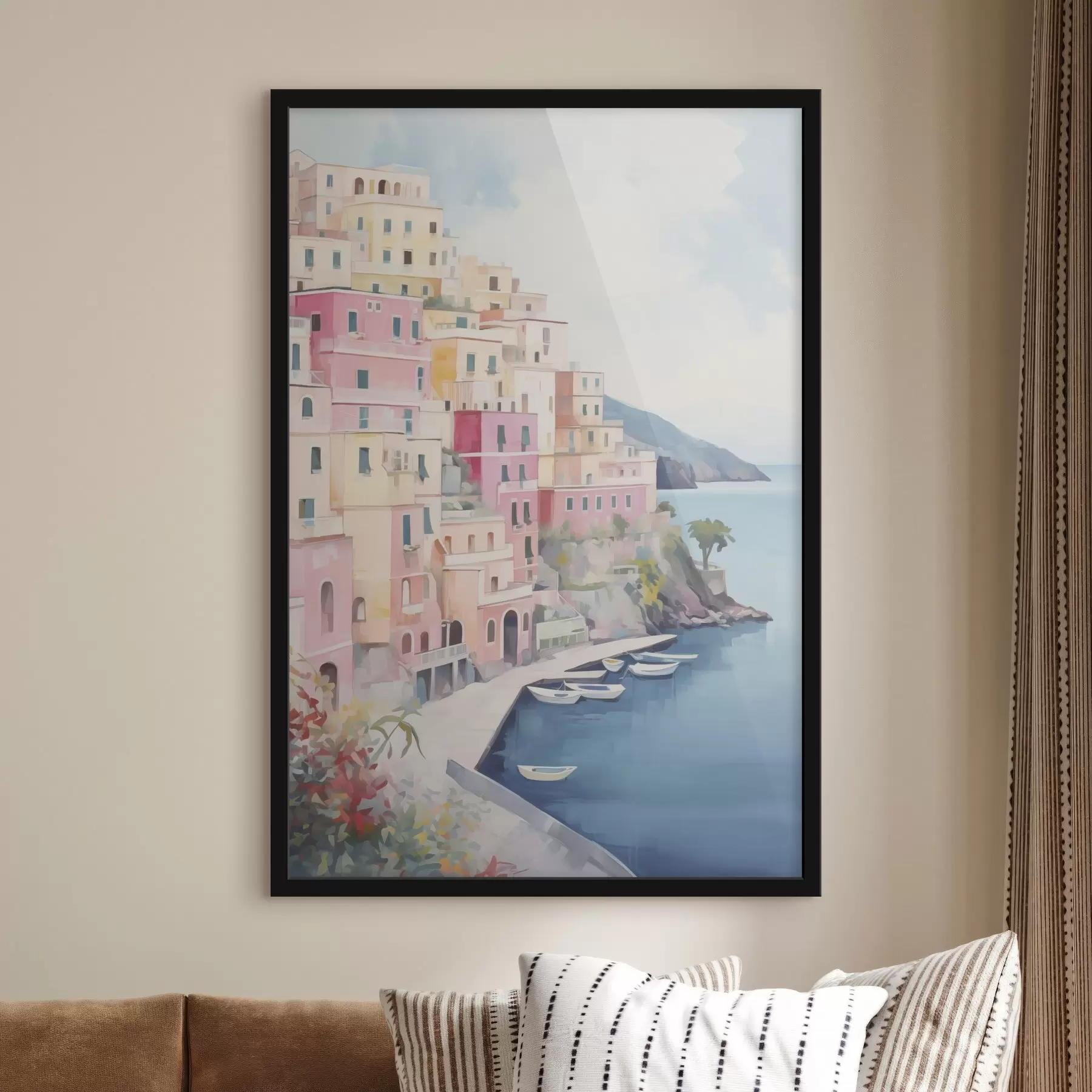 Fototapetes Mājas pie jūras līča f46066