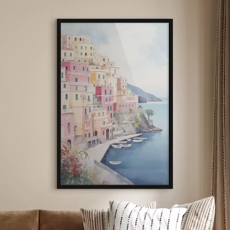 Fototapetes Mājas pie jūras līča f46066