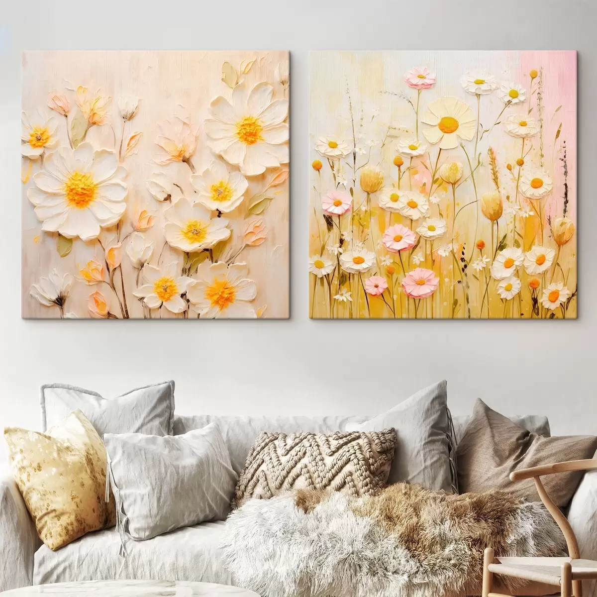 Glezna Ziedu pļava eļļas gleznas stilā m00711