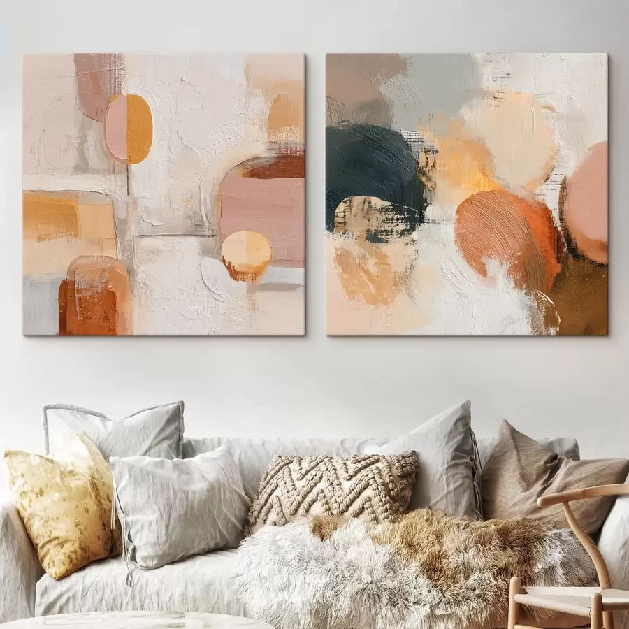 Glezna Mierīguma ģeometrija abstrakcijas stilā m00747