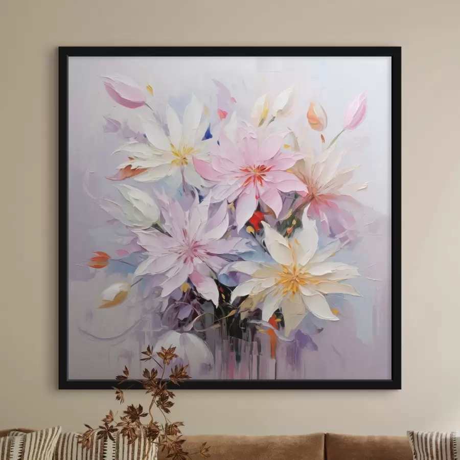 Fototapetes Ziedu pušķis eļļas gleznas stilā f45738