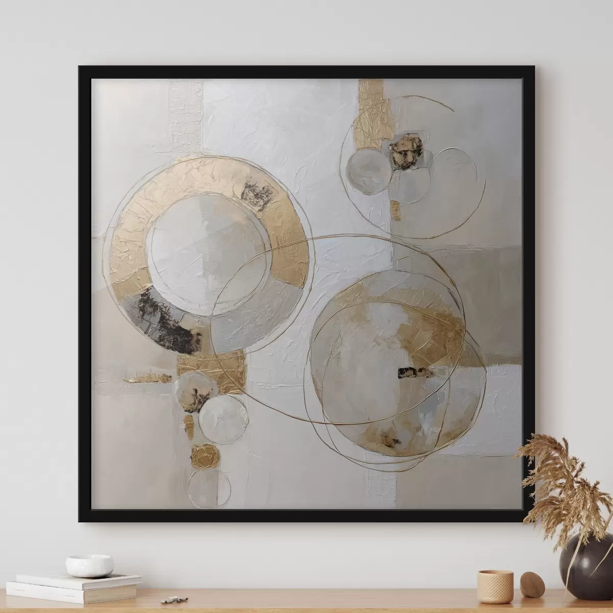 Plakāts Formu cikliskums mūsdienu abstrakcijas stilā f45851