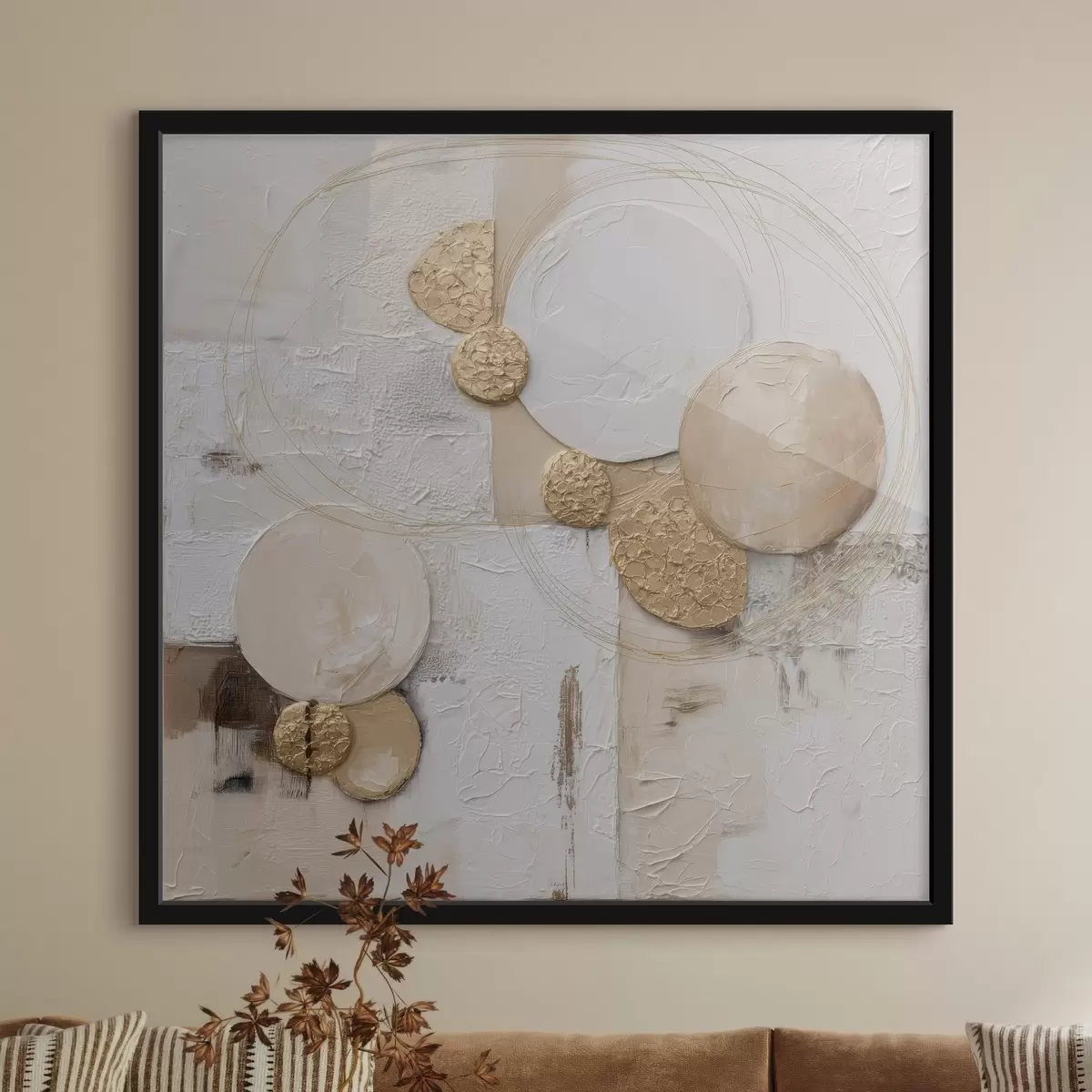 Plakāts Abstrakcija apjoma glezniecības stilā f45852