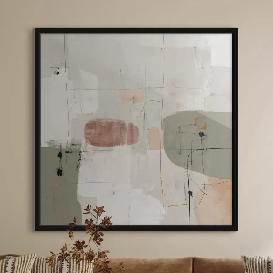 Fototapetes Abstrakta kompozīcija pasteļtoņos f45859