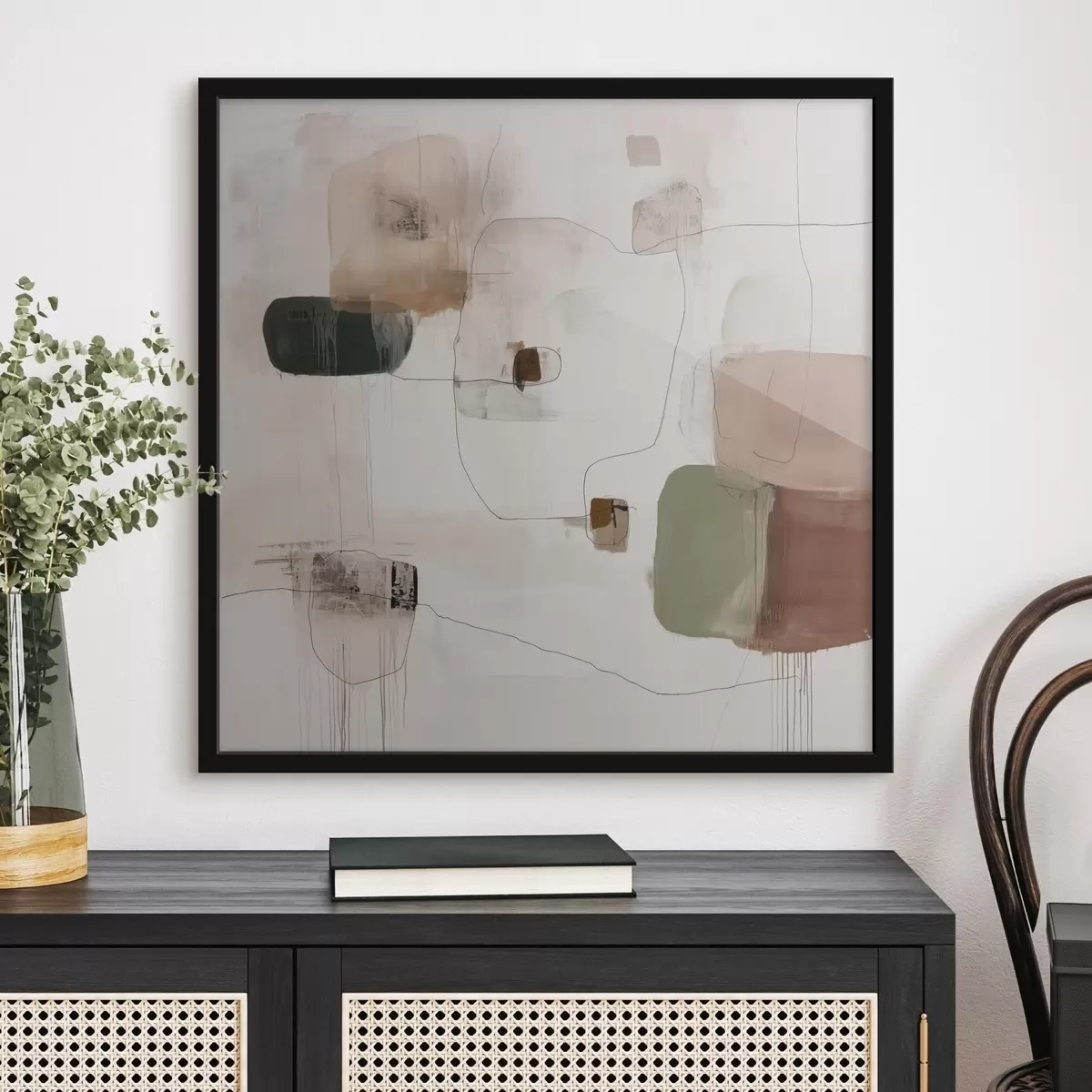 Plakāts Abstrakts minimālisms siltos toņos f45860
