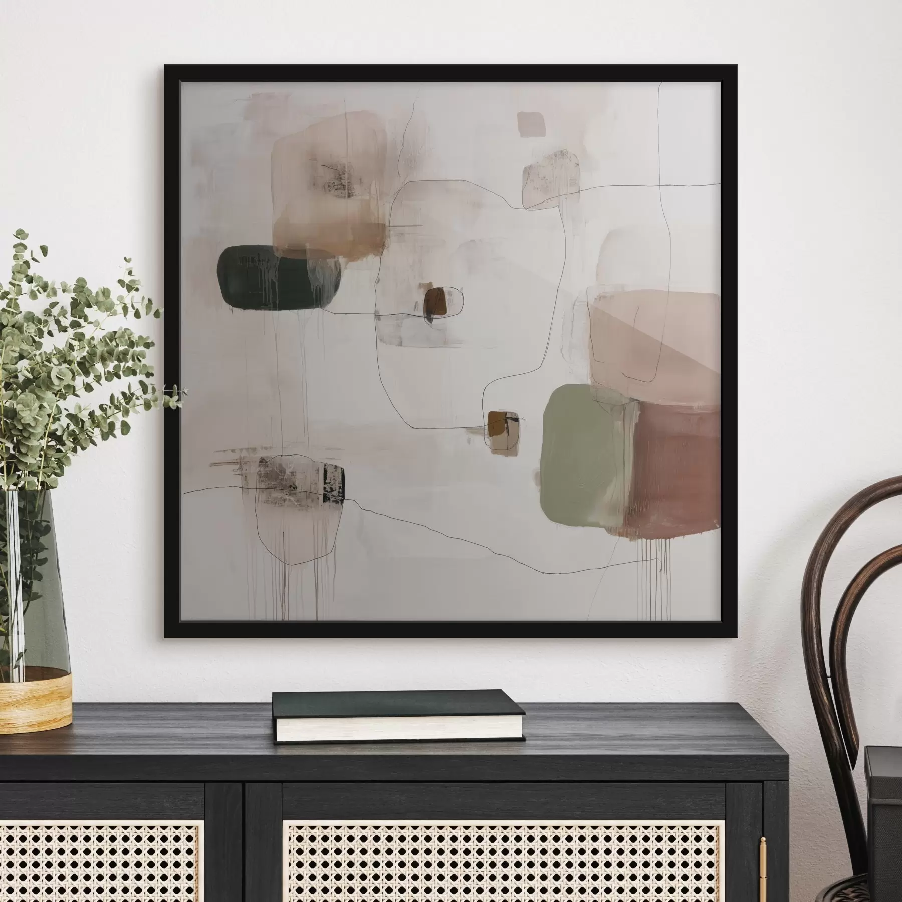 Fototapetes Abstrakts minimālisms siltos toņos f45860