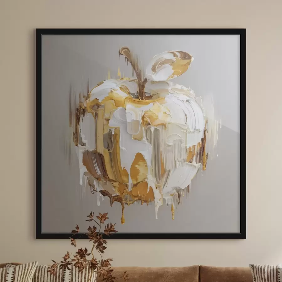 Fototapetes Ābols ar izkusuša krāsas efektu f45862