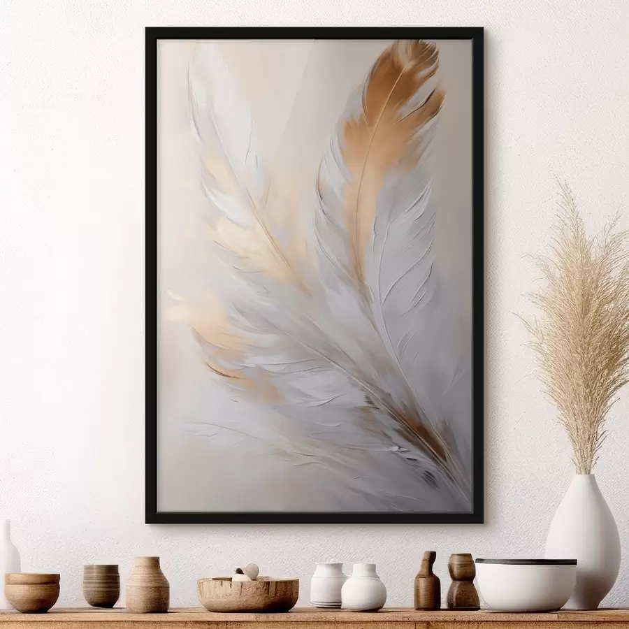 Fototapetes Spalvas ar oranžiem akcentiem, maigs apgaismojums, teksturēta minimālisma kompozīcija, modernā māksla f45944