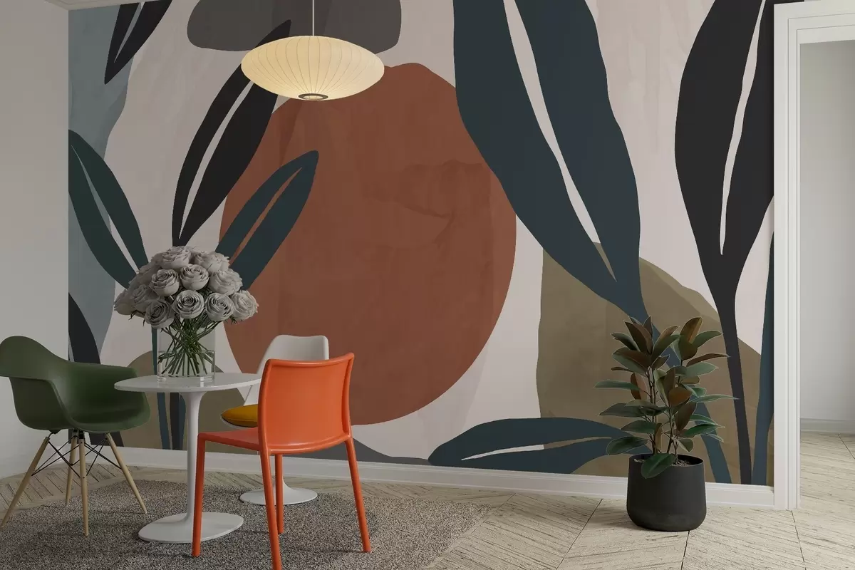 Fototapetes Abstraktā botānika w04592