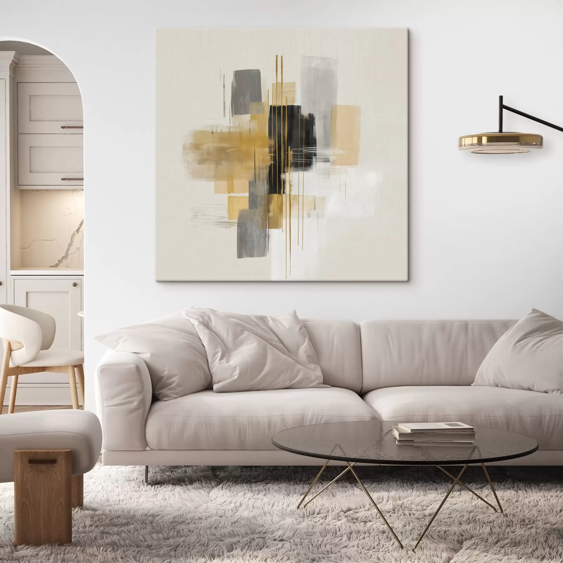 Glezna Telpas vertikāles grafiskā abstrakcijas stilā s45850