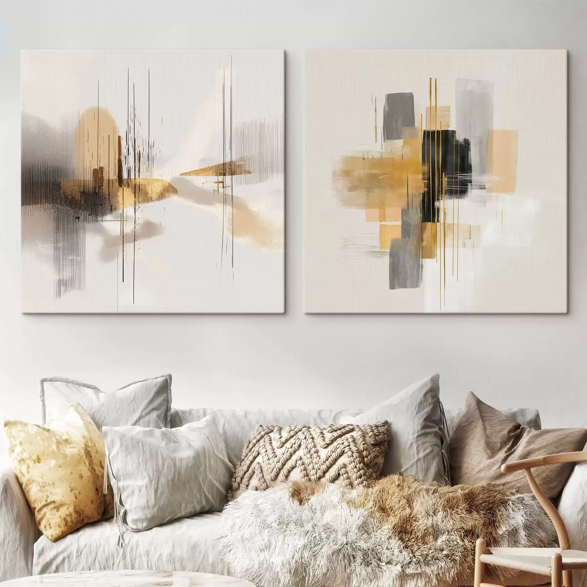 Glezna Mākslinieciska kompozīcija ar grafiskiem elementiem m00740