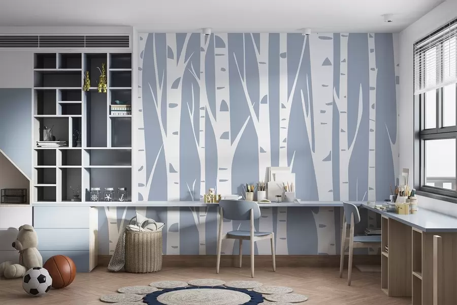 Fototapetes Bērzu mežs w04658v1