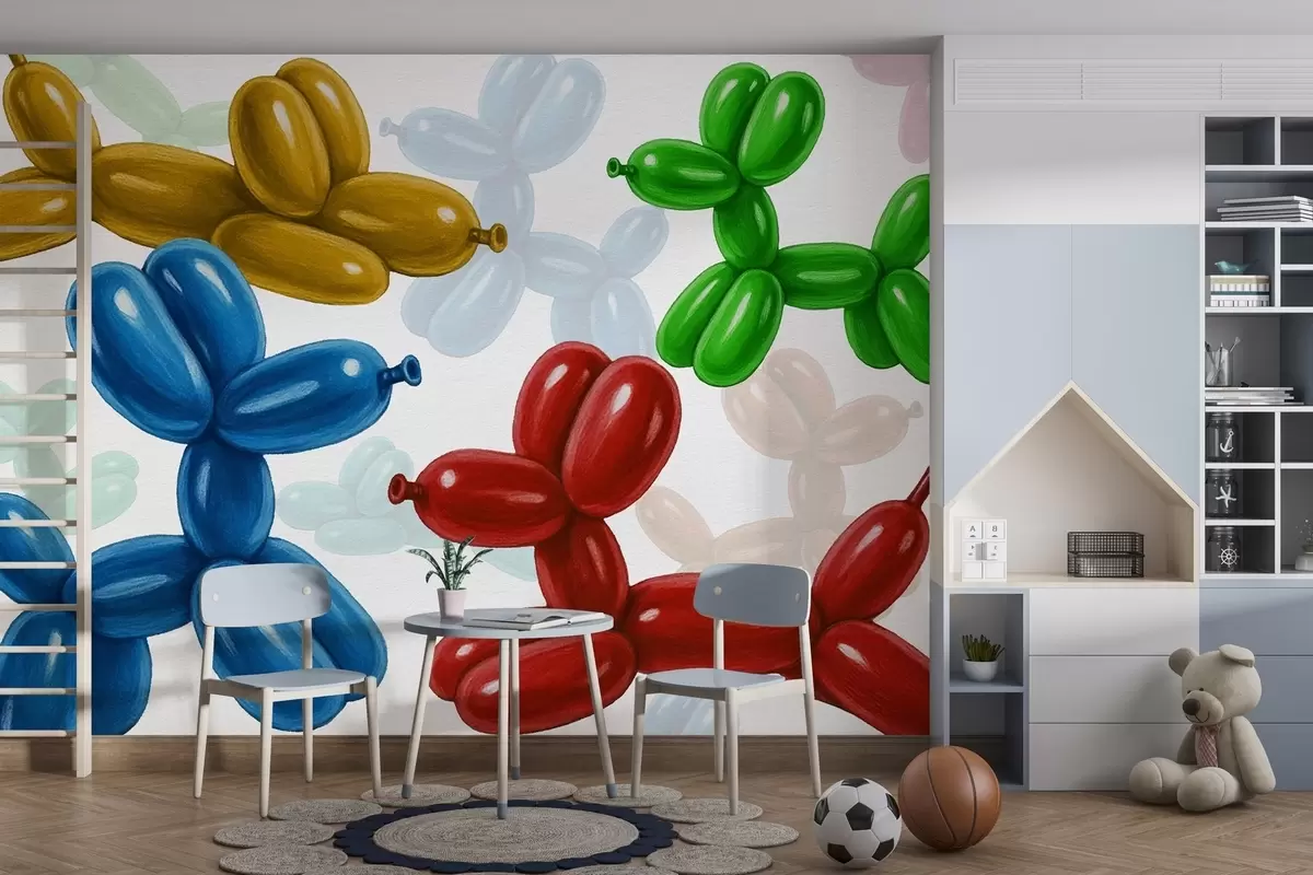 Fototapetes Suņu formas bumbiņas w04675