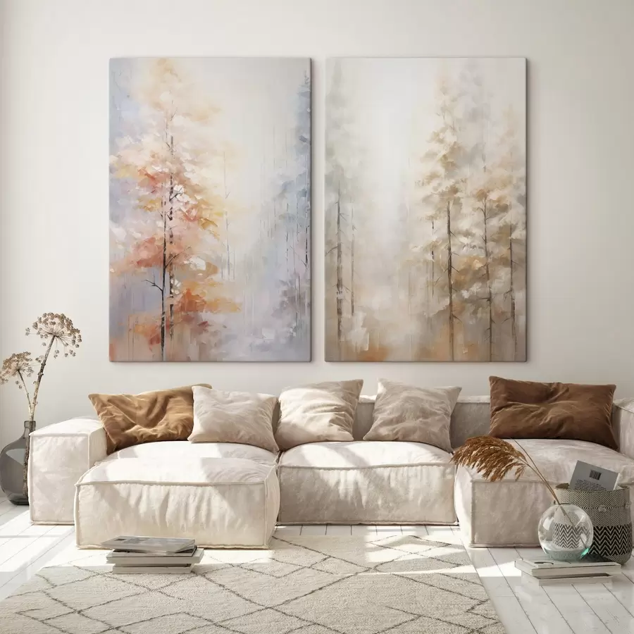 Glezna Rudens meža imitācijas glezna m00833