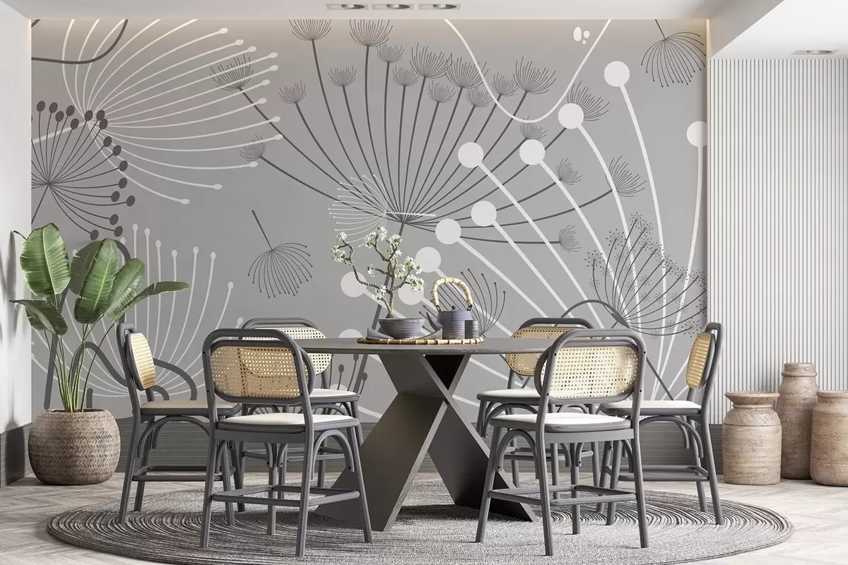 Fototapetes Abstrakti ziedi w04702v3