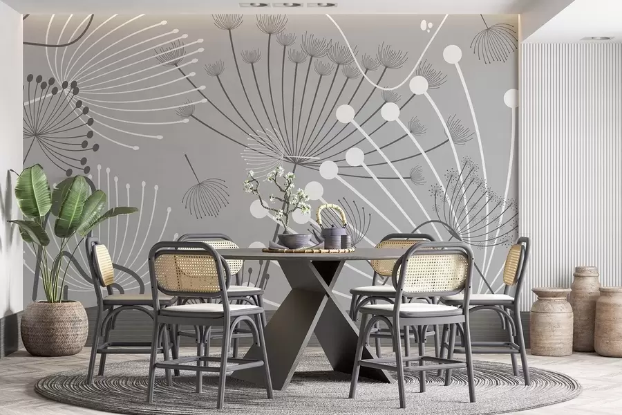 Fototapetes Abstrakti ziedi w04702v3