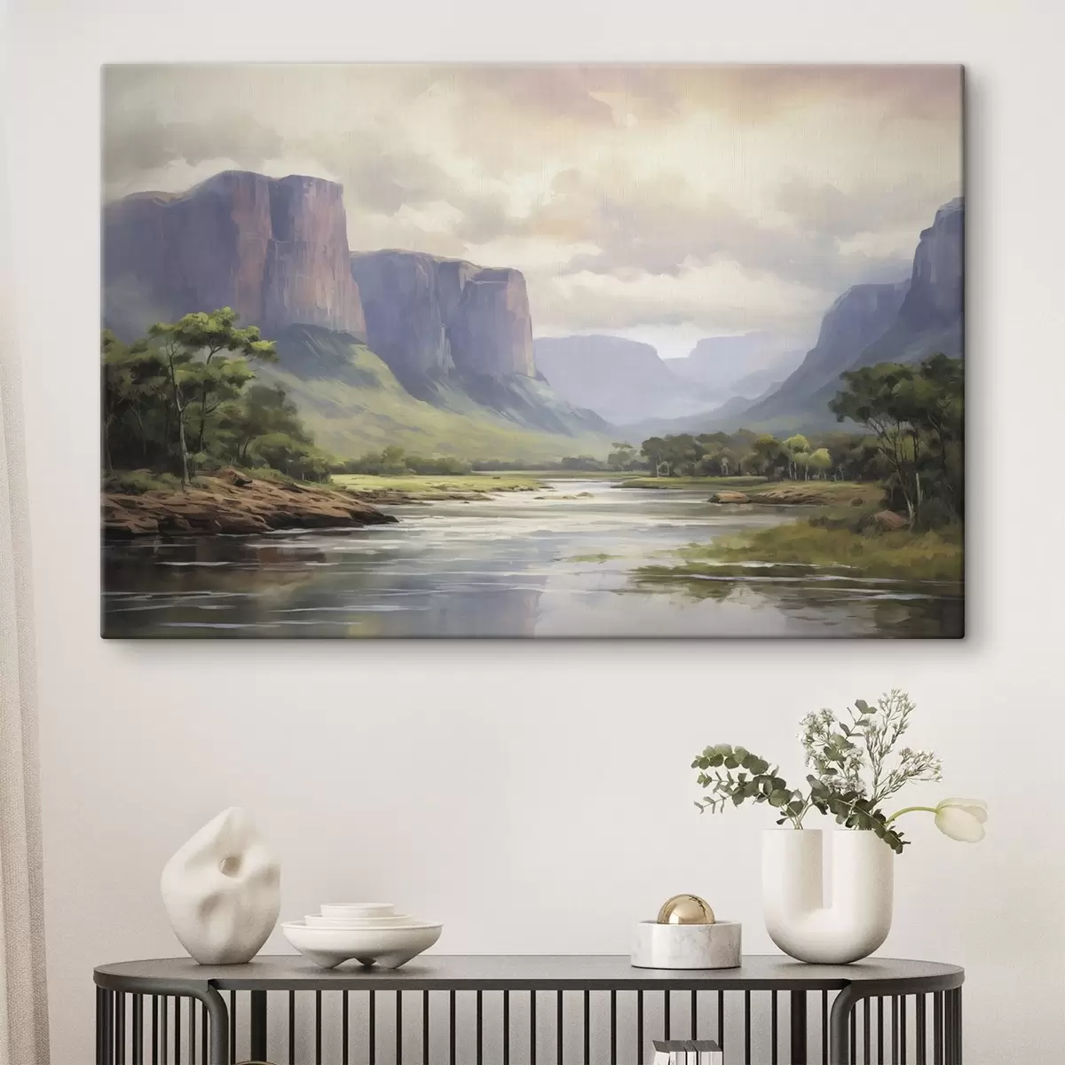 Glezna Parka ar skatu uz kalniem s46194