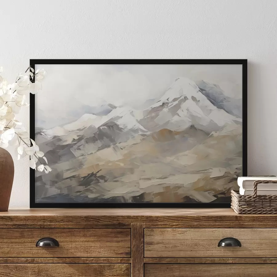 Fototapetes Kalnu imitācijas glezna f46193