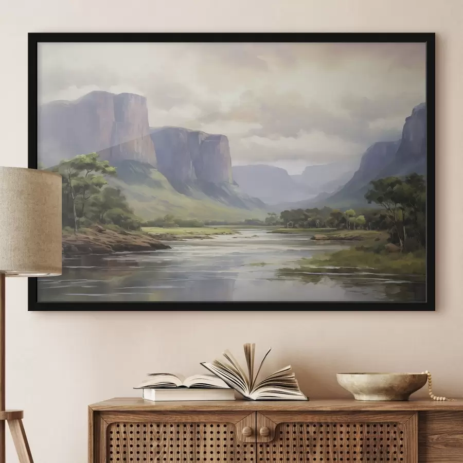 Fototapetes Parka ar skatu uz kalniem f46194