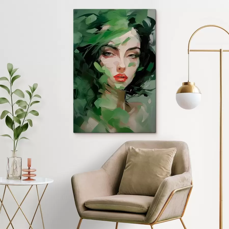 Glezna Abstrakts sievietes portrets s46224