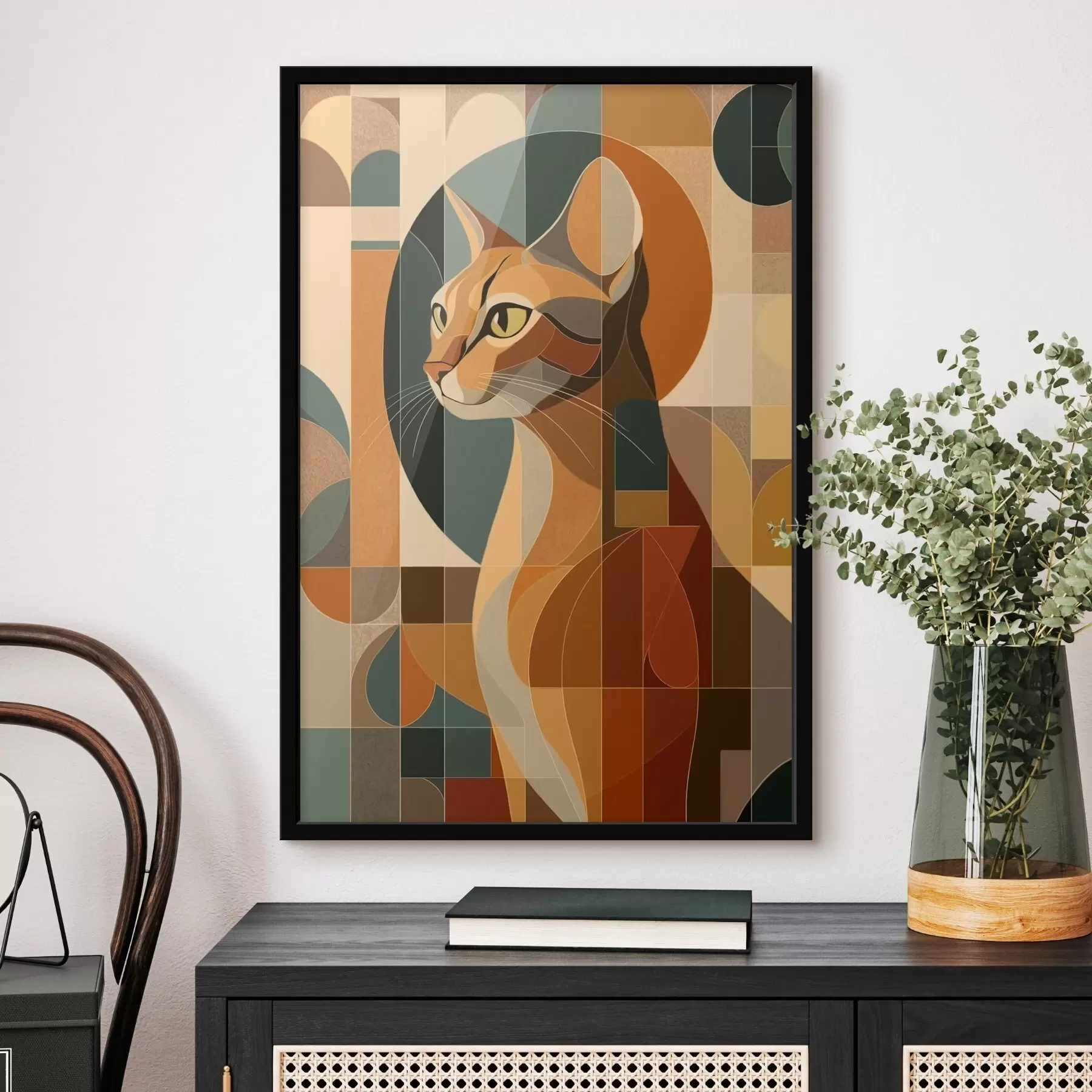 Fototapetes Abstrakts kaķis f46209