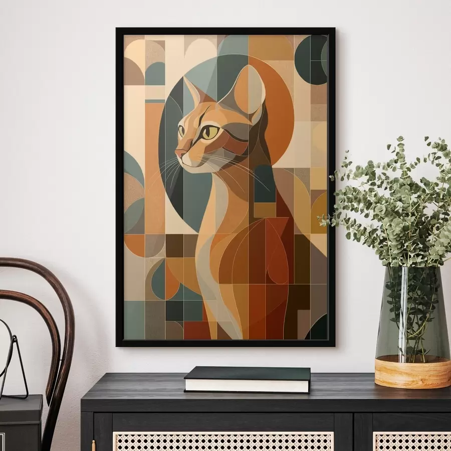 Fototapetes Abstrakts kaķis f46209