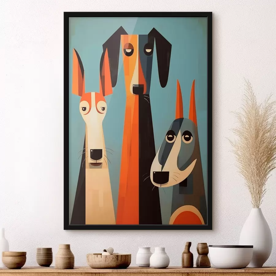 Fototapetes Kopsavilkums Suņi f46236