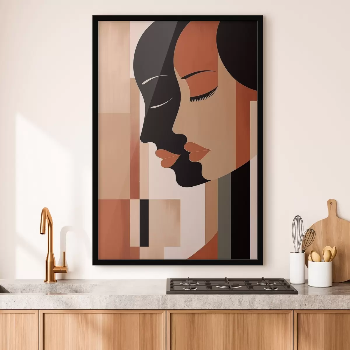 Plakāts Abstraktas sejas f46241