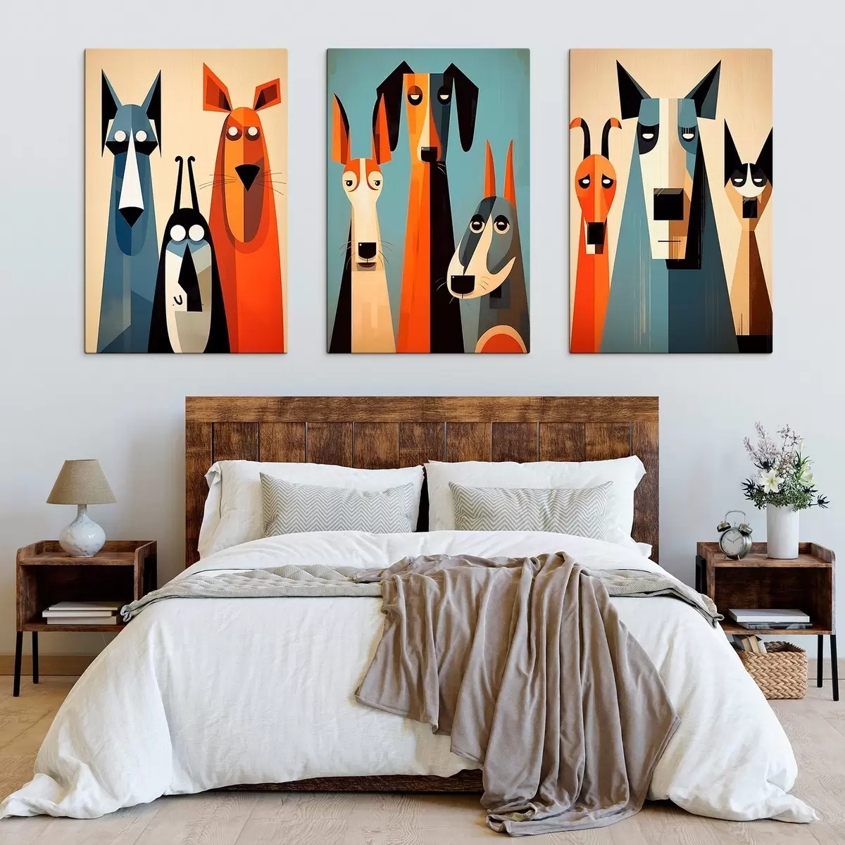 Glezna Abstraktie suņi m00845