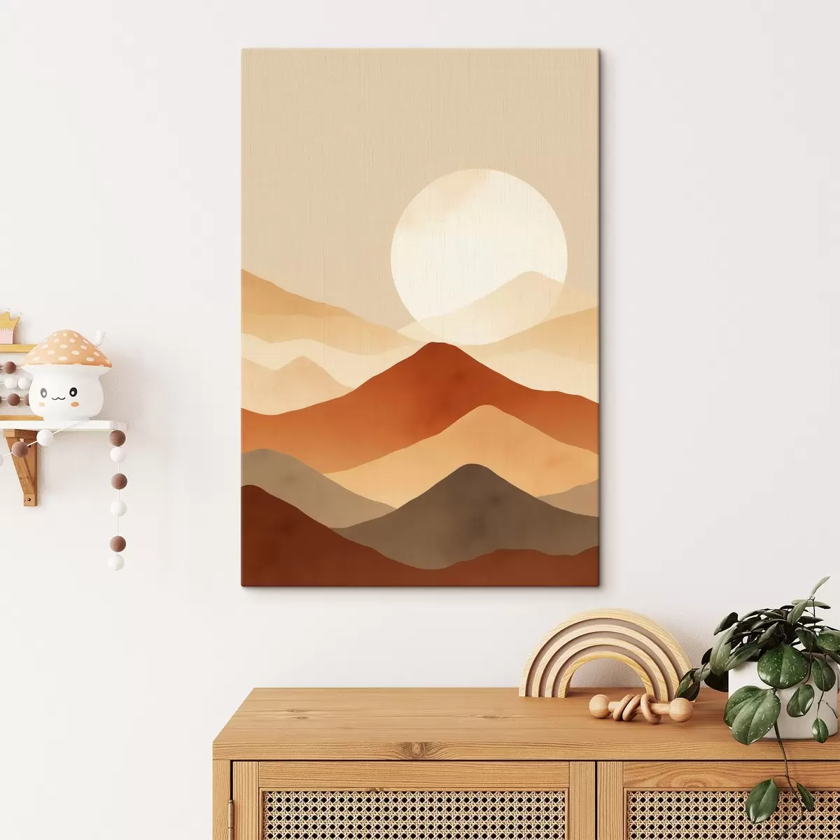 Glezna Milzīgs mēness uz fona s46083