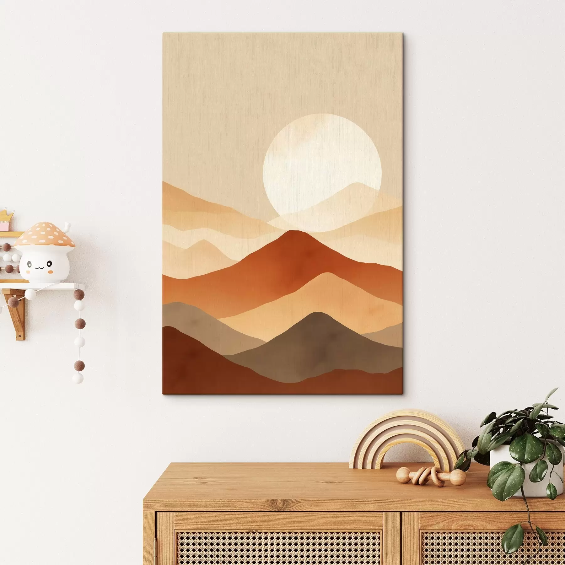 Glezna Milzīgs mēness uz fona s46083