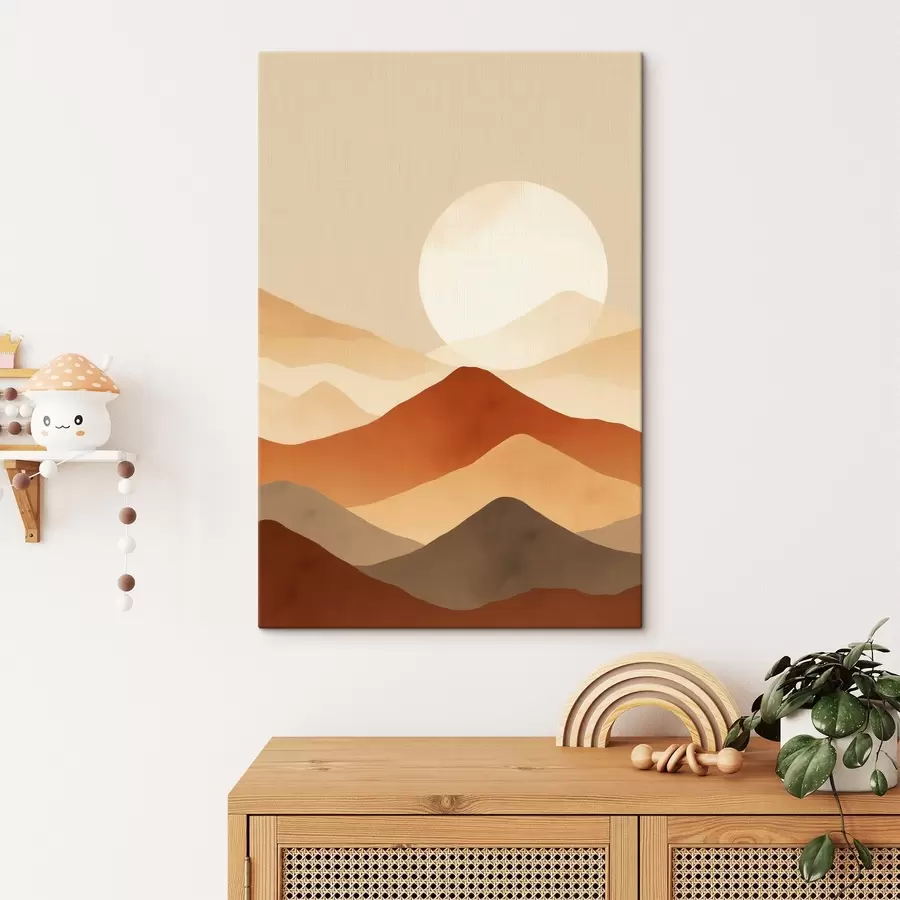 Glezna Milzīgs mēness uz fona s46083