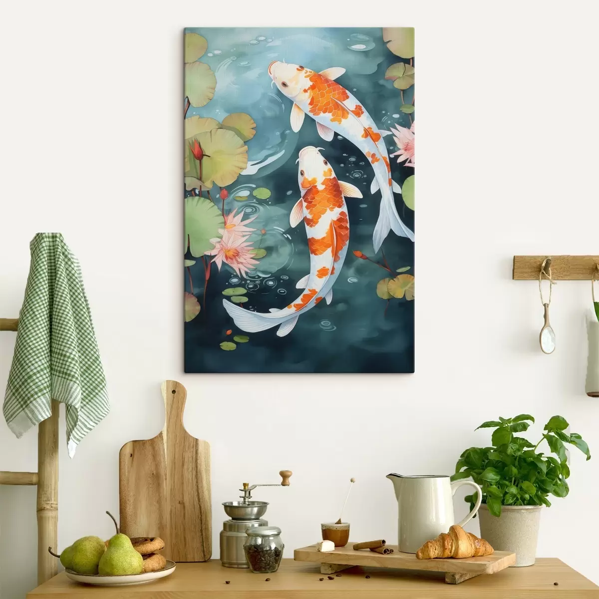 Glezna Zivis dīķī s46087