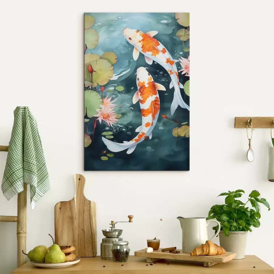 Glezna Zivis dīķī s46087