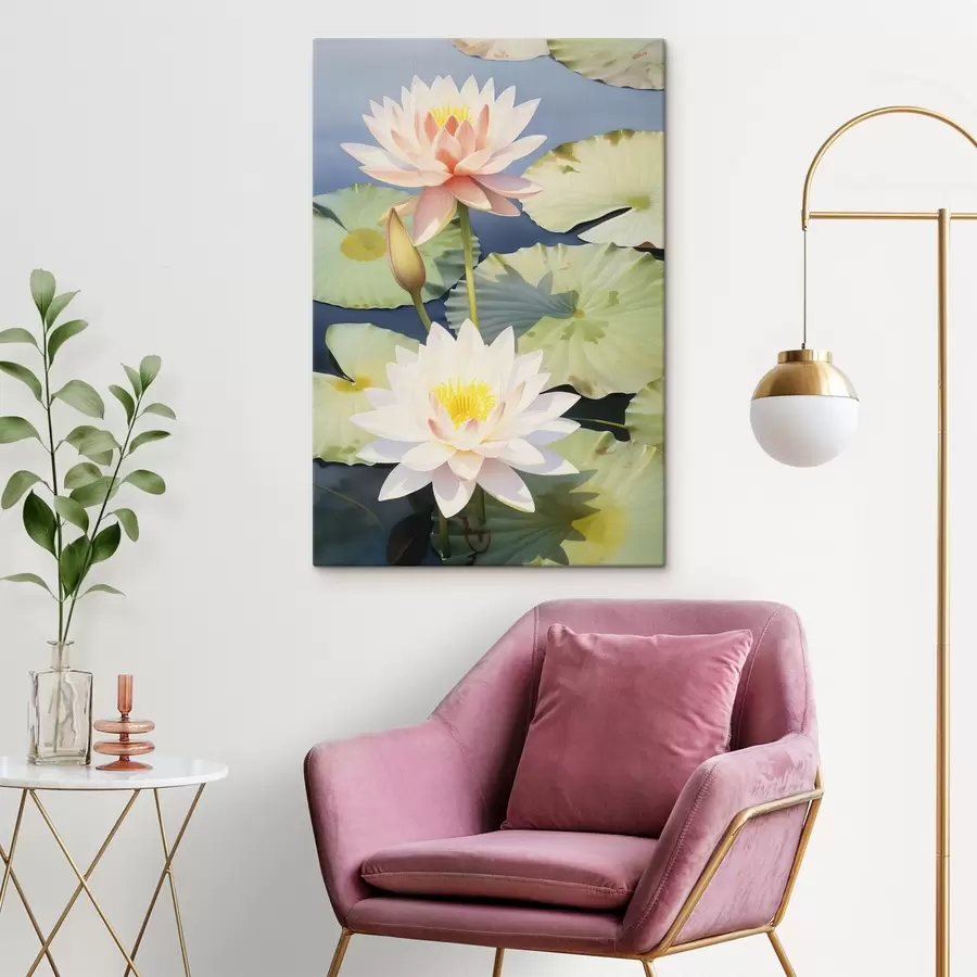 Glezna Greznas lotosa ziedi s46089