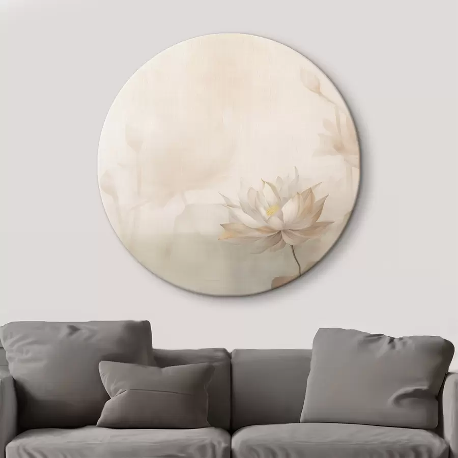 Glezna Lotosu zieds uz gaiša fona r46070