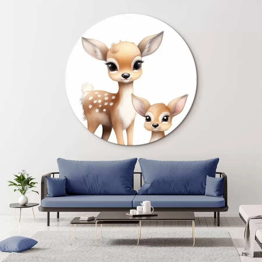 Glezna Divi brūni brieži r46080